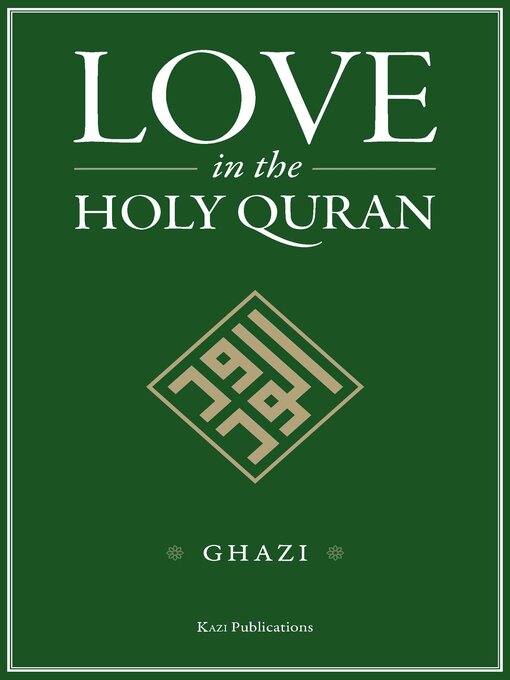 Couverture de Love in the Holy Qur'an